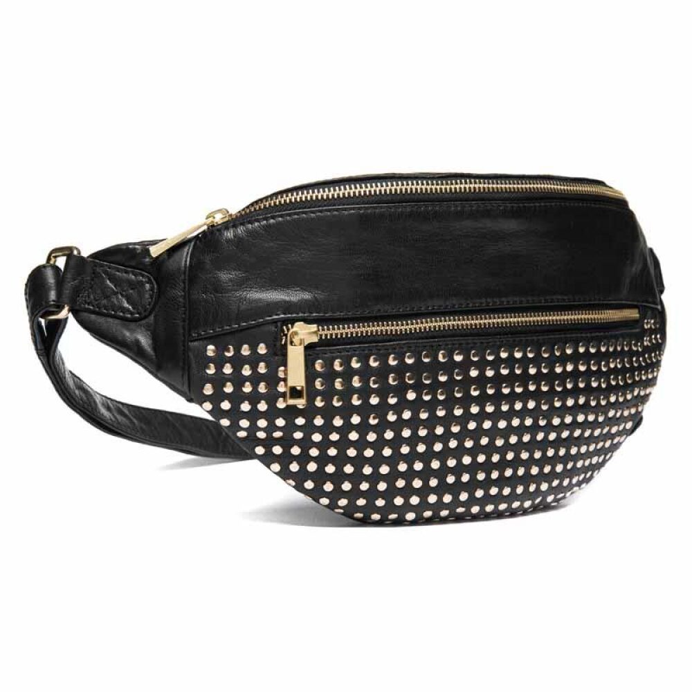 Oversize leather bumbag in high and soft quality / 13860 - Gold – DEPECHE